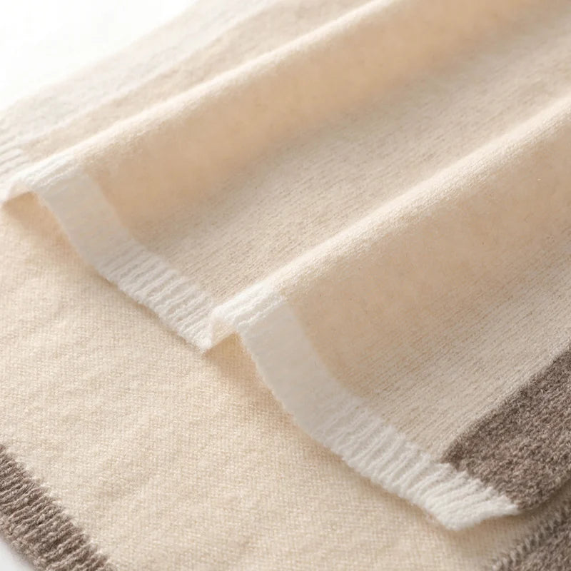 Tipped Cashmere Scarf