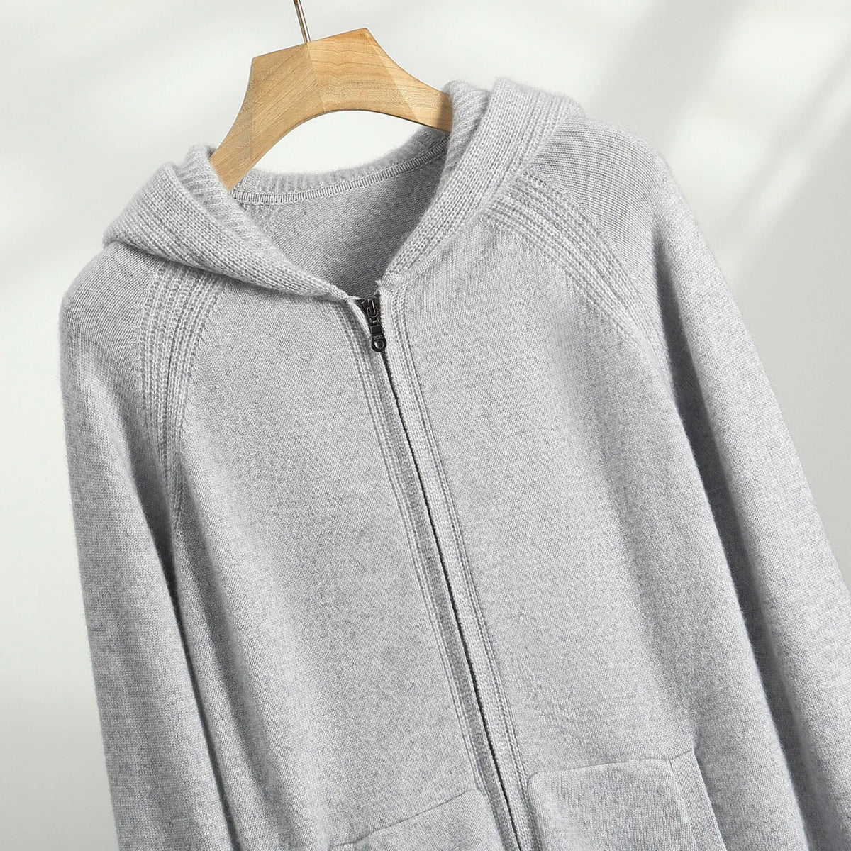 Cashmere Zip Hoodie