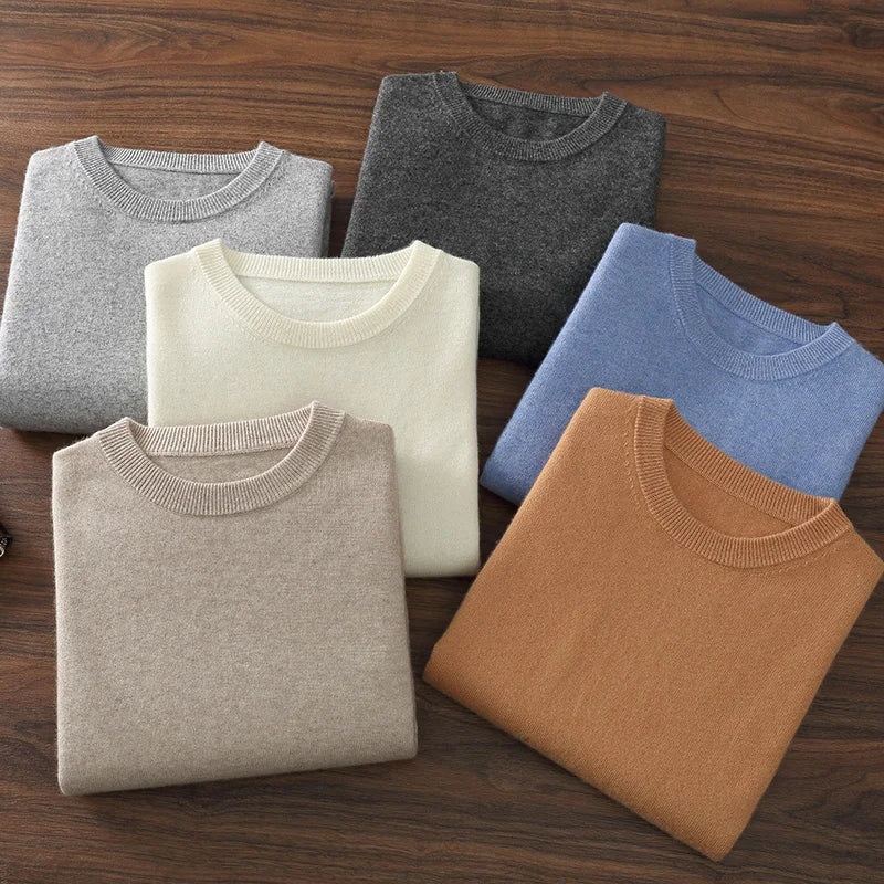 Men's heavyweight cashmere crewneck