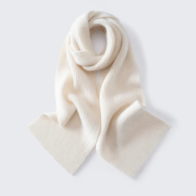 Ribbed alpaca scarf