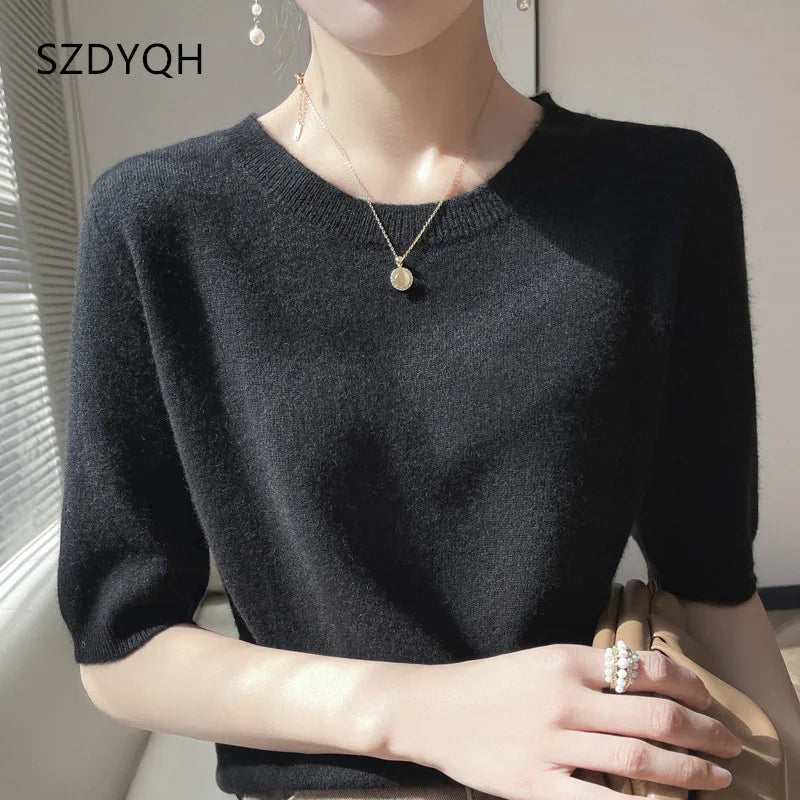 Women's cashmere tee