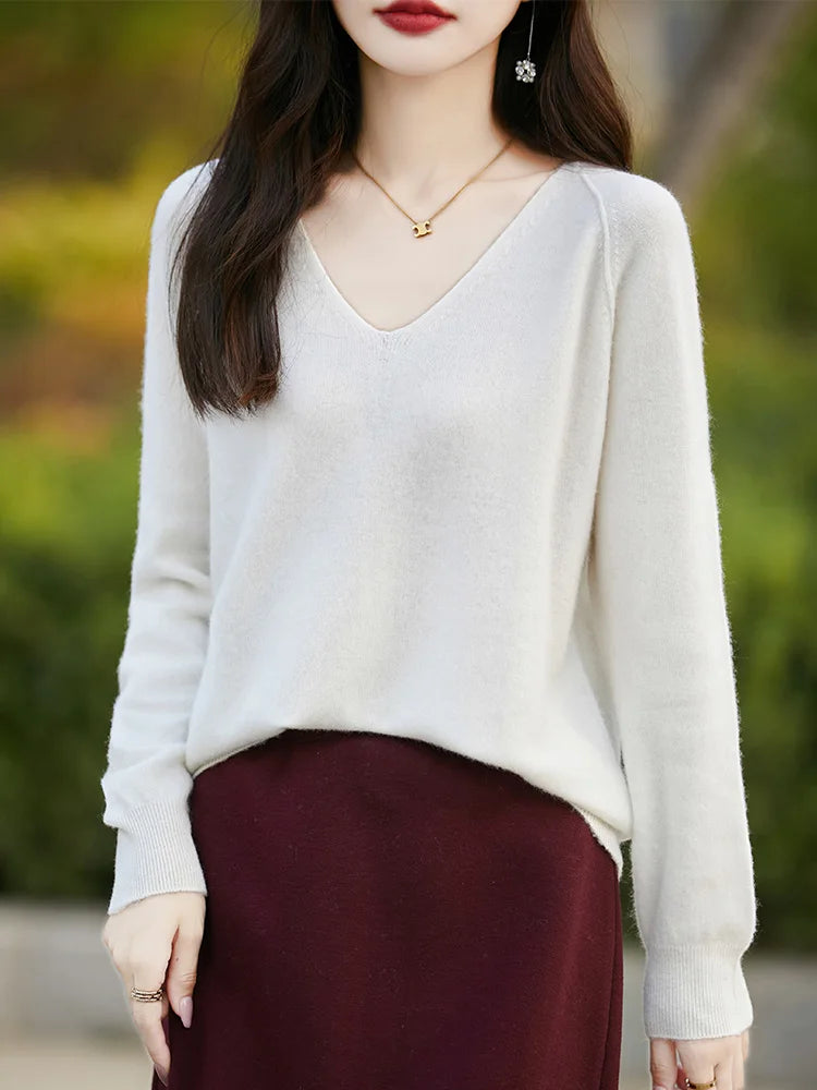 Relaxed Merino V-Neck