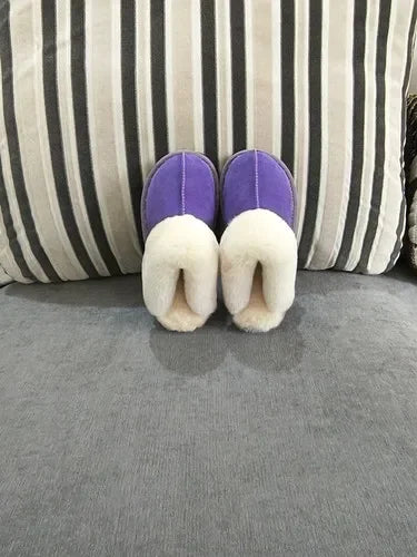 Sheepskin shearling slippers