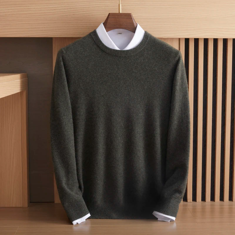 The Everyday Crew, men's cashmere crewneck