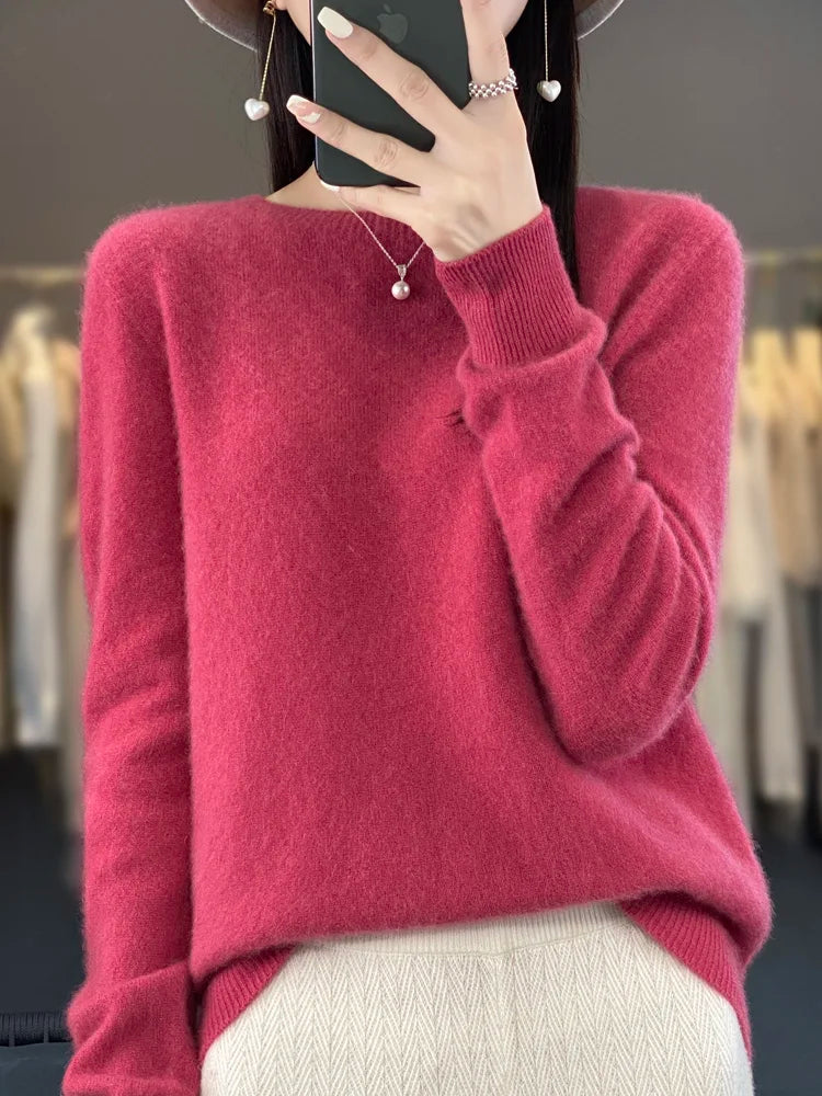Women's merino crewneck