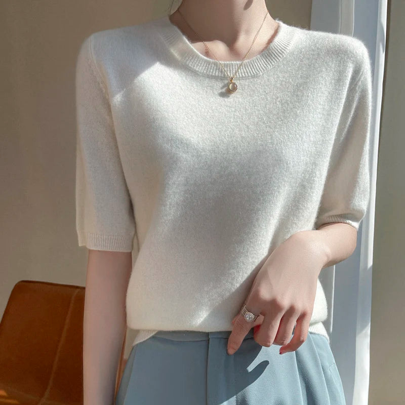 Women's cashmere tee