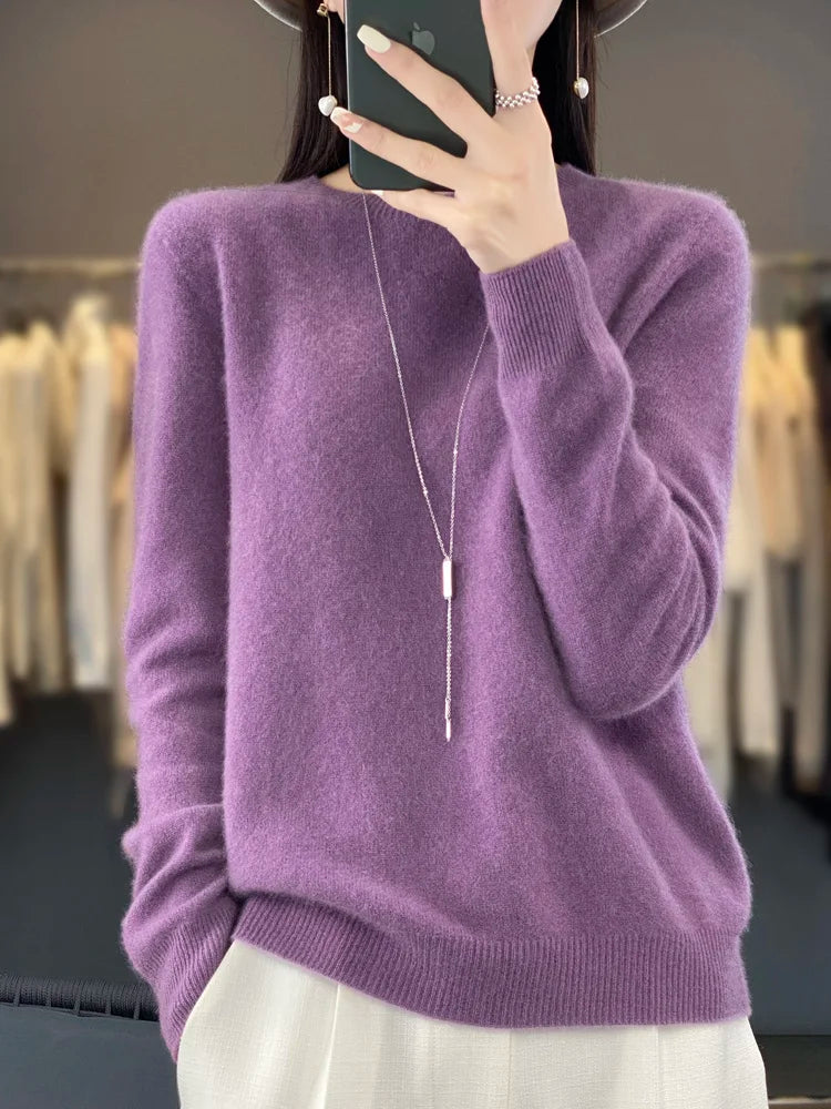 Women's merino crewneck
