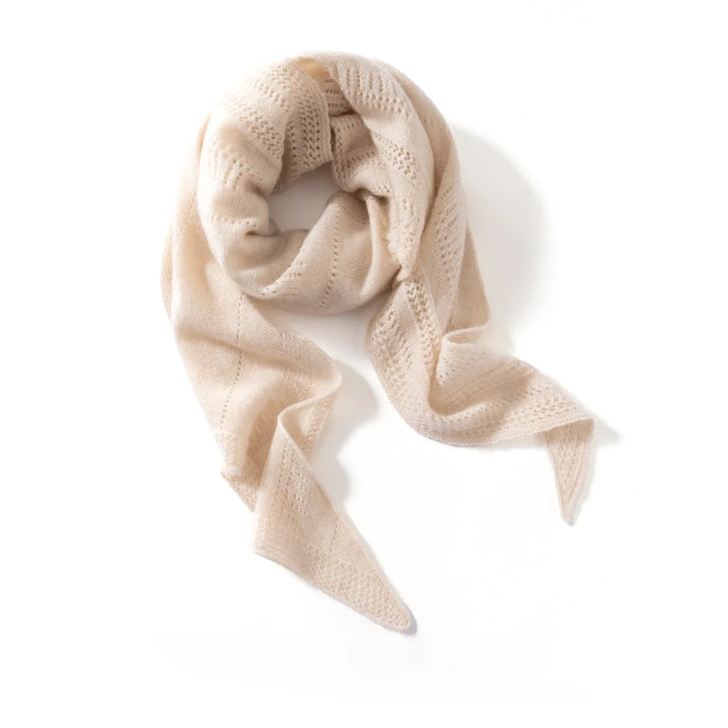 Cashmere triangle shawl