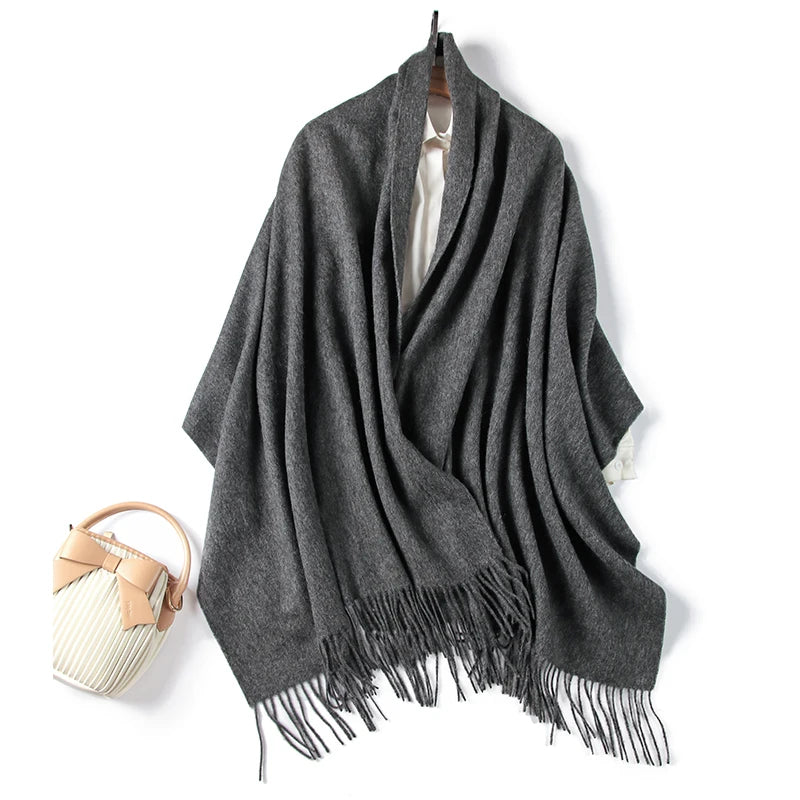 Merino wool wrap scarf