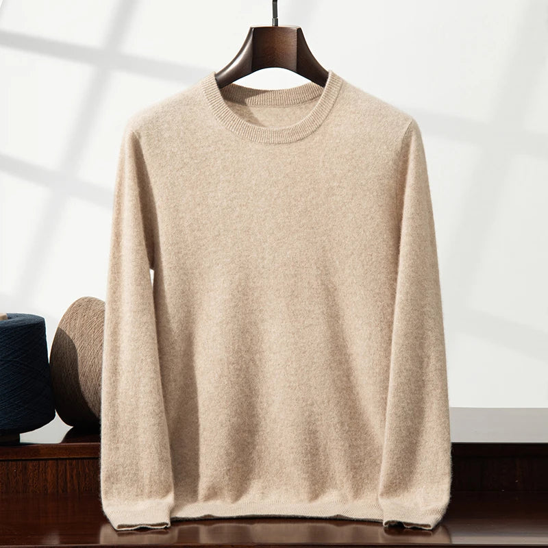 Saddle-Shoulder Cashmere Crew