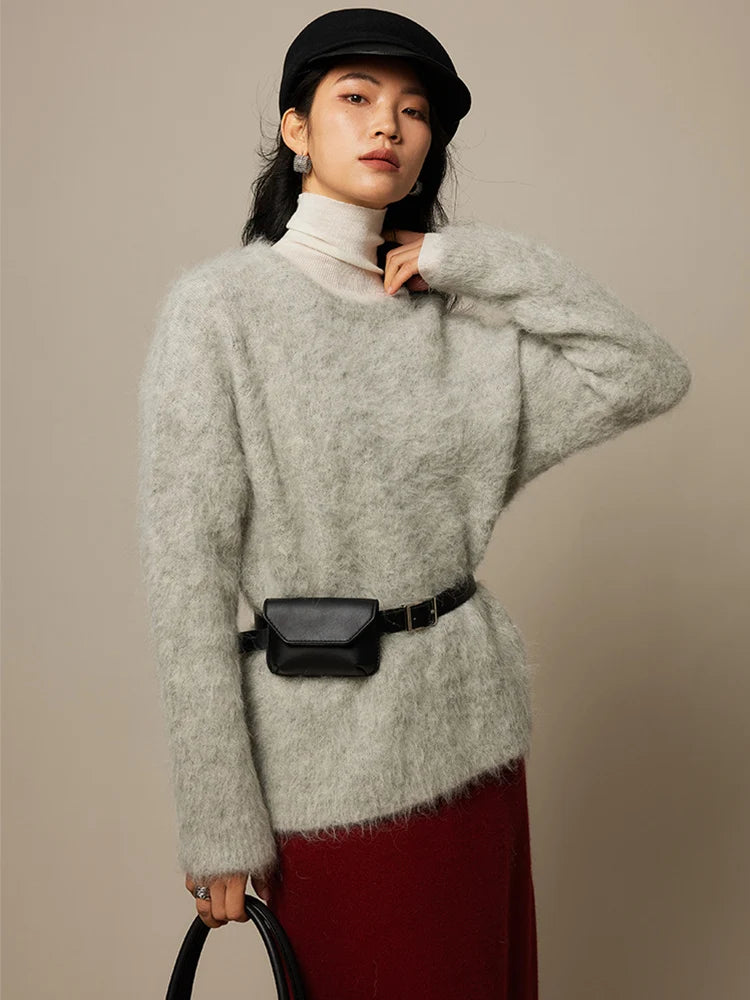 Women's alpaca-blend sweater