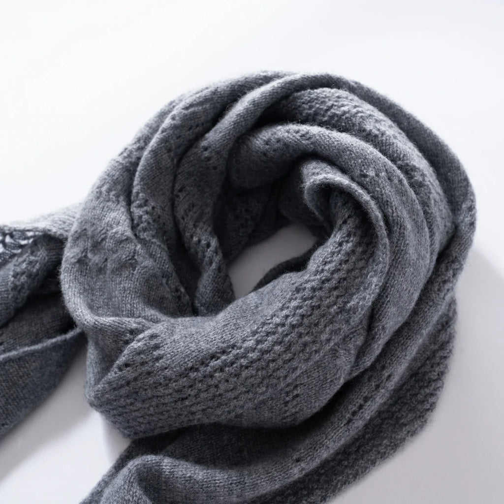 Cashmere triangle shawl