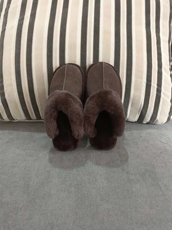 Sheepskin shearling slippers