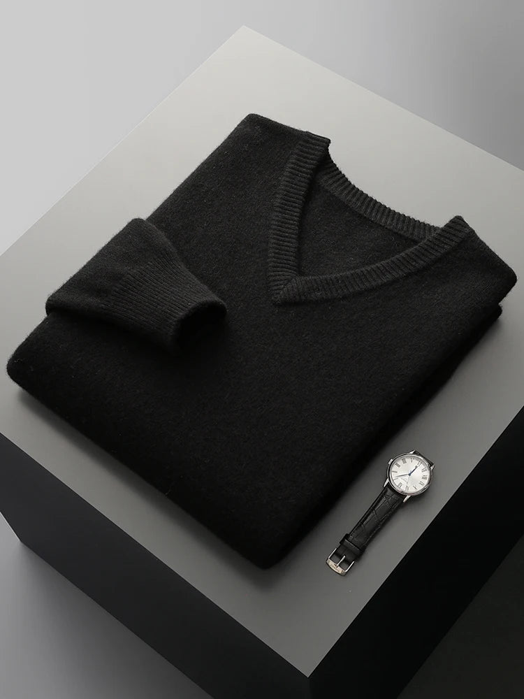 Thick Merino V-Neck
