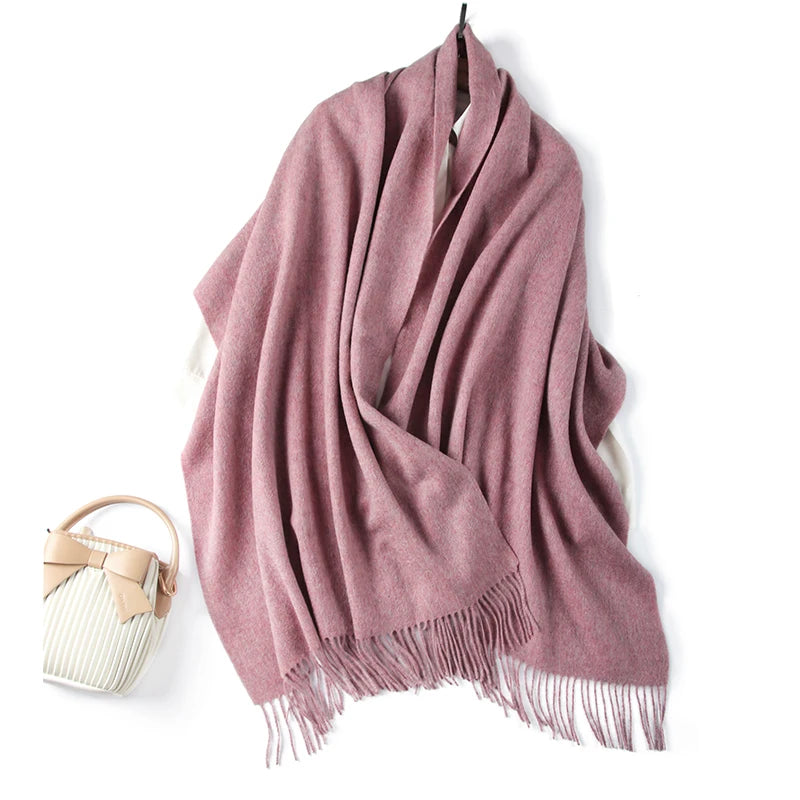 Merino wool wrap scarf