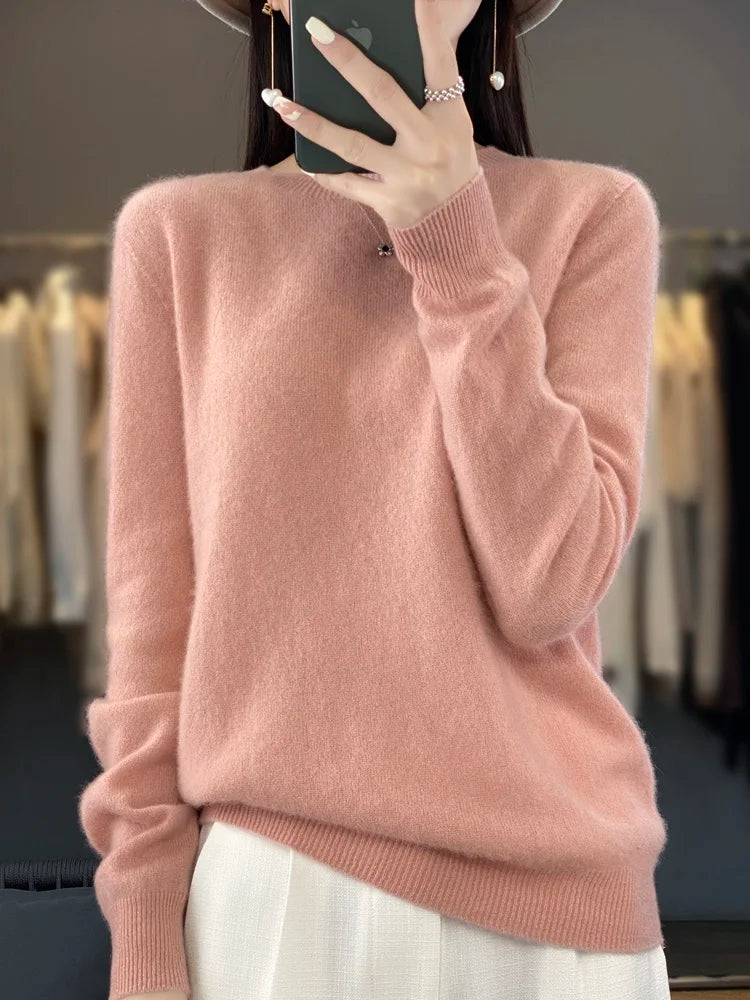 Women's merino crewneck