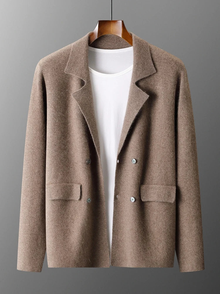 Merino Lapel Cardigan