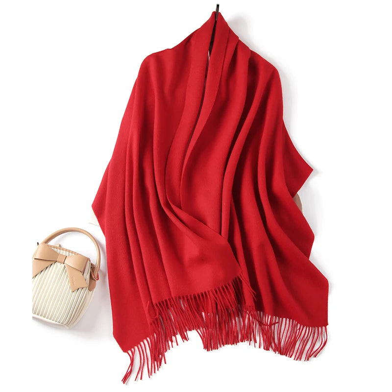 Merino wool wrap scarf