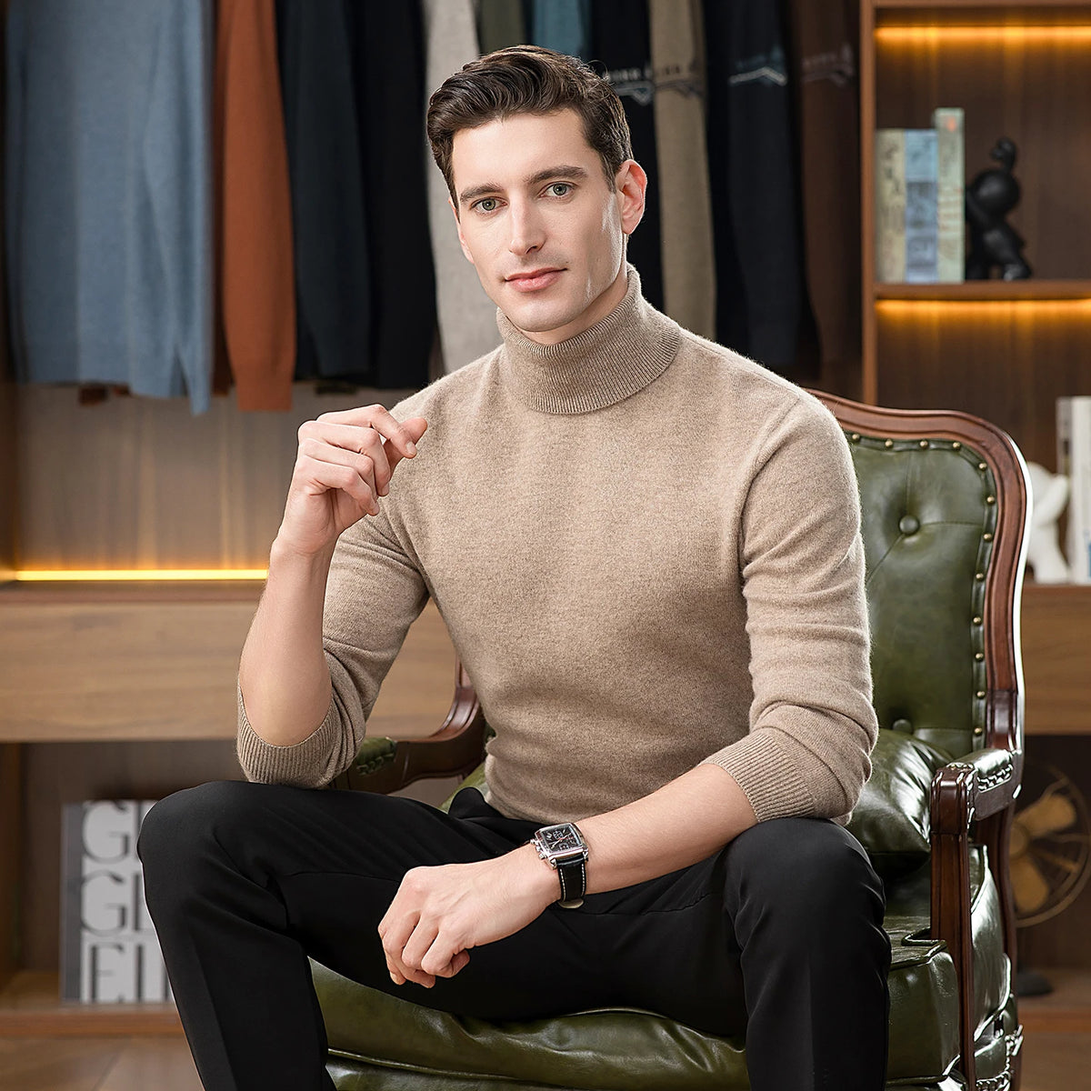 Heavy Cashmere Turtleneck