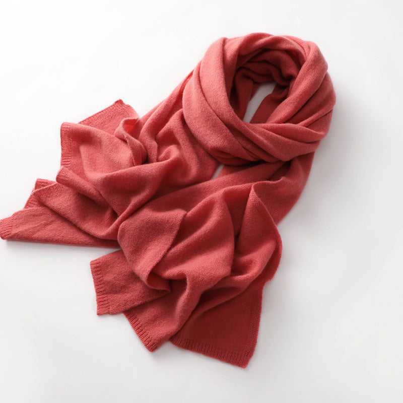 Cashmere knit scarf