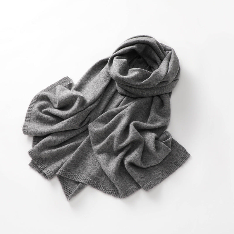 Cashmere knit scarf
