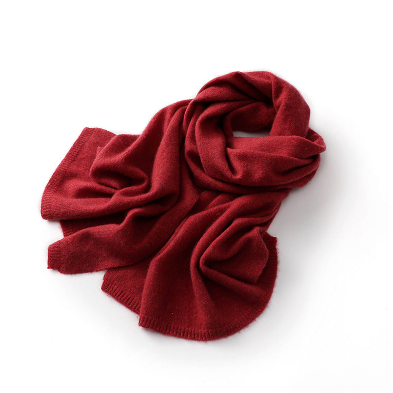 Cashmere knit scarf