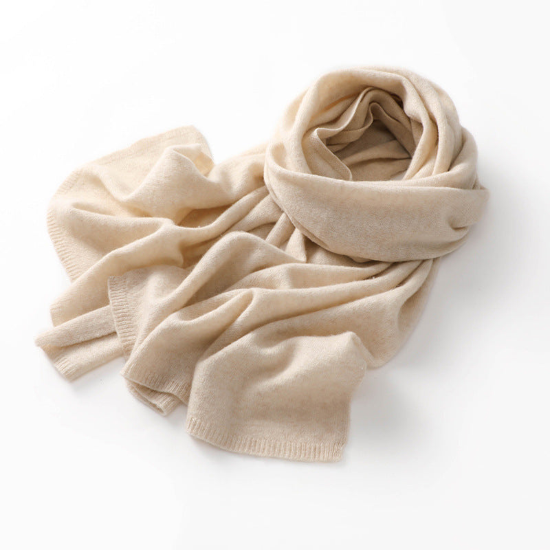 Cashmere knit scarf